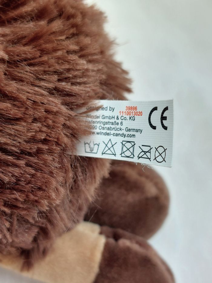 Peluche doudou renne marron Rudolph au nez rouge WINDEL GmbH 25 cm Lidl ?? - photo numéro 5
