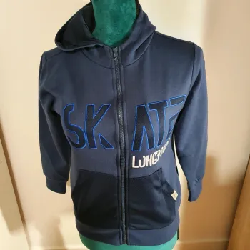 Veste zippée à capuche Skate Longboard Garçon 10 ans neuve !