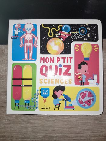 livre cartonné Milan - mon petit quiz sciences 4-7 ans