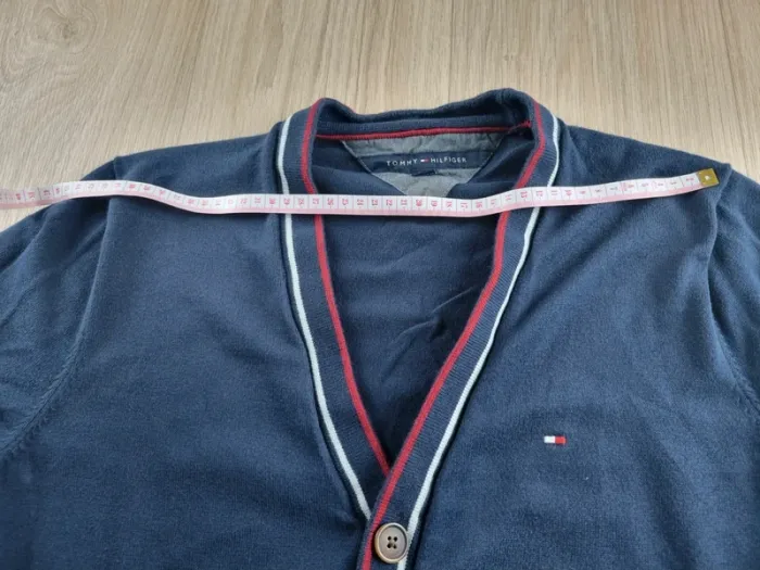 Gilet a boutons bleue Tommy Hilfiger Homme Taille S - photo numéro 5