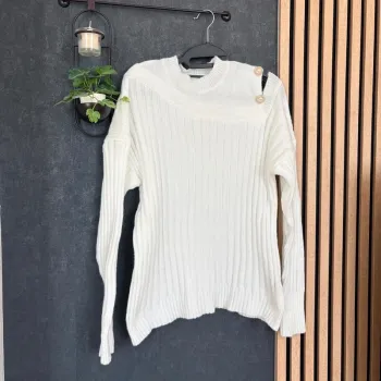 Pull blanc taille M neuf