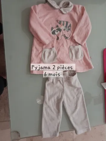 Pyjama 2 pièces filles 6 mois