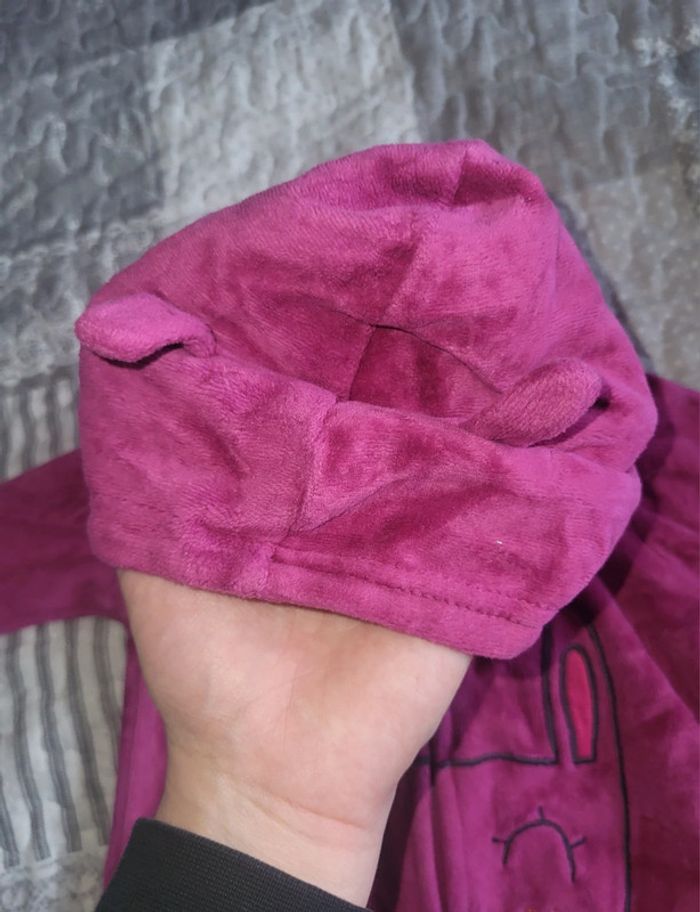 Gilet doux violet DPAM 6 mois - photo numéro 4