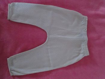 Pantalon beige rosé petits pois