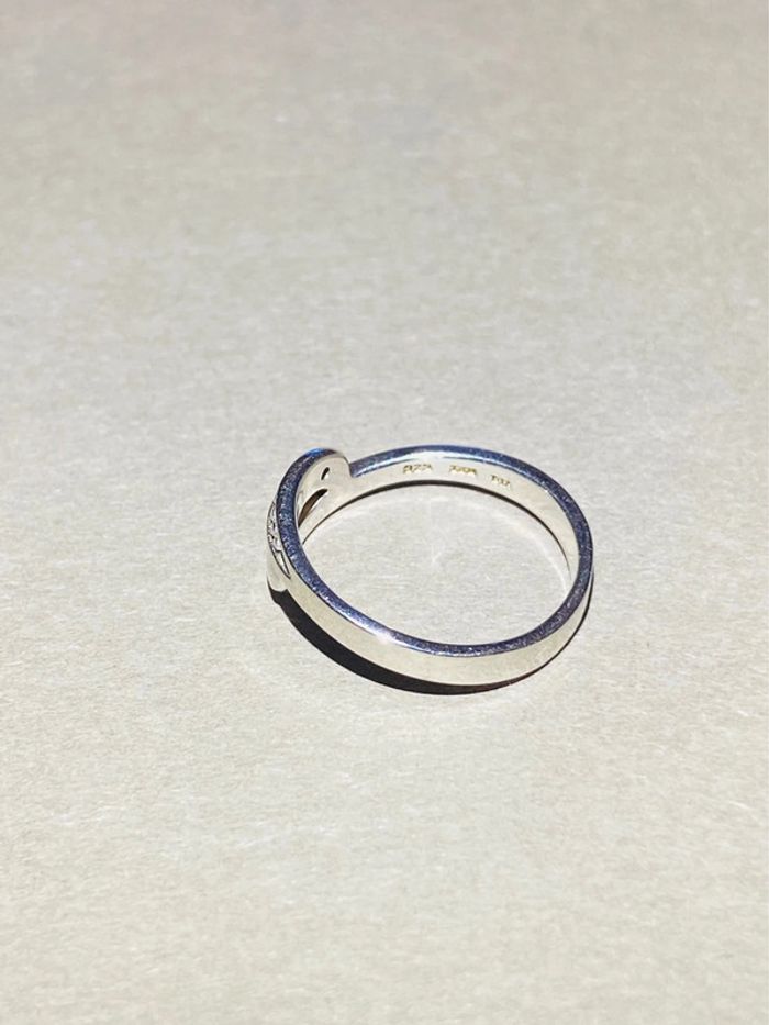 Bague Argent Zirconium Blanc Neuf - photo numéro 2