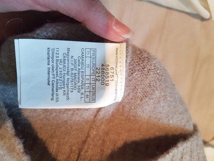 Pull beige/gris - photo numéro 3