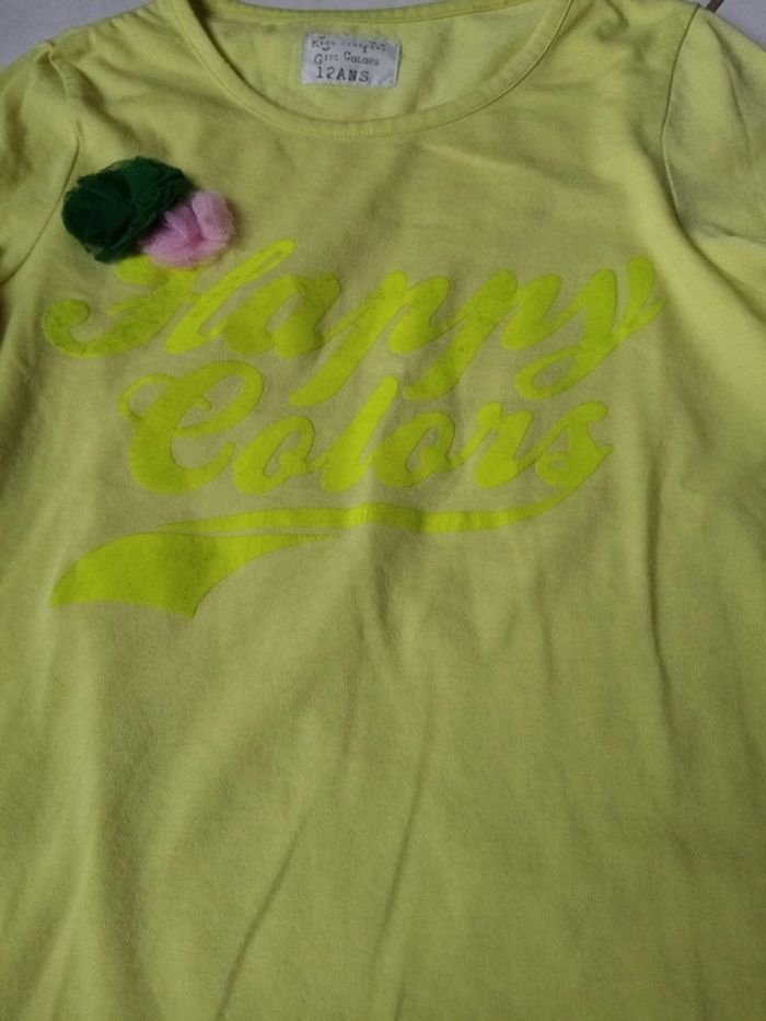 T shirt manche longue fluo 12a - photo numéro 2