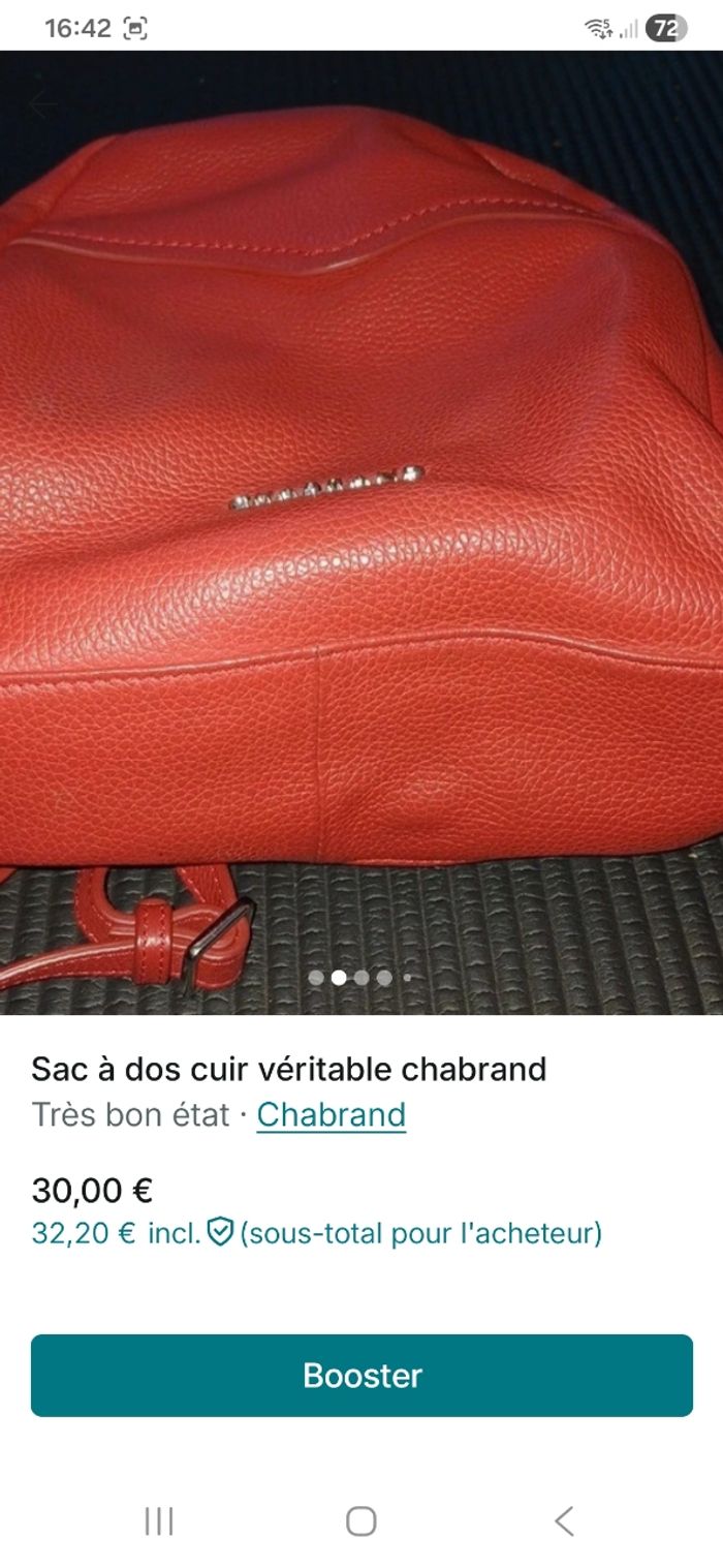 Sac à dos cuir Chabrand - photo numéro 2