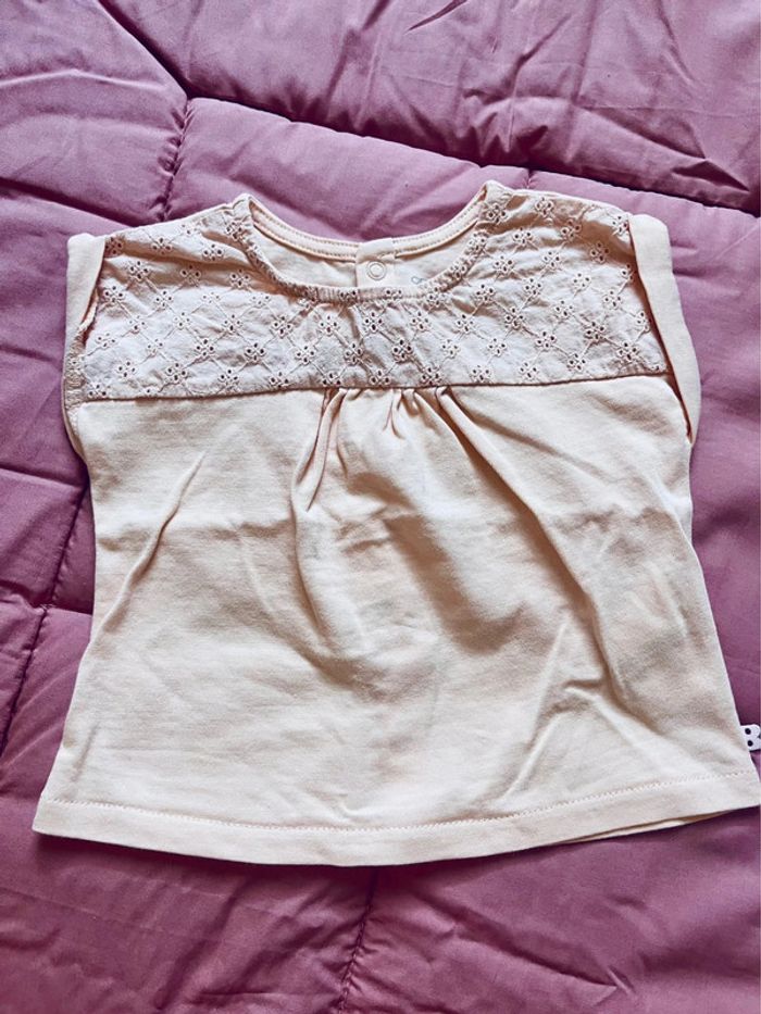 Lot de deux tee-shirt- Taille 3 mois-Kiabi et Obaïbi - photo numéro 2