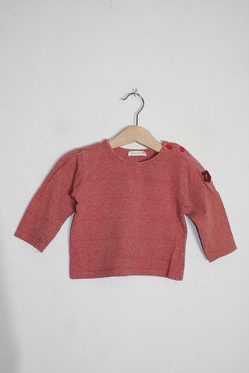 Tee shirt grain de blé finement rayé 9m