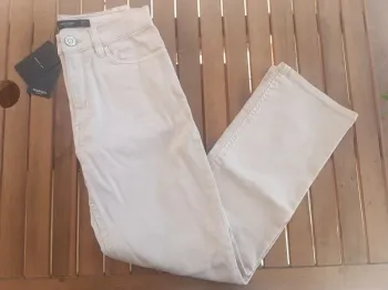 Jeans casual beige Mango femme taille 34