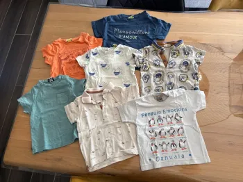 Lot teeshirt bébé garçon 18 mois