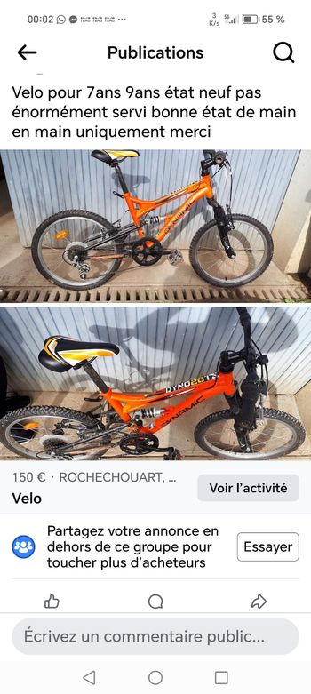 Velo tous terrains 