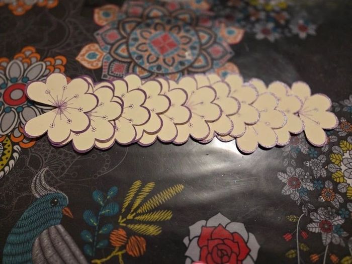 Fleurs et feuilles pour scrpbooking - photo numéro 4