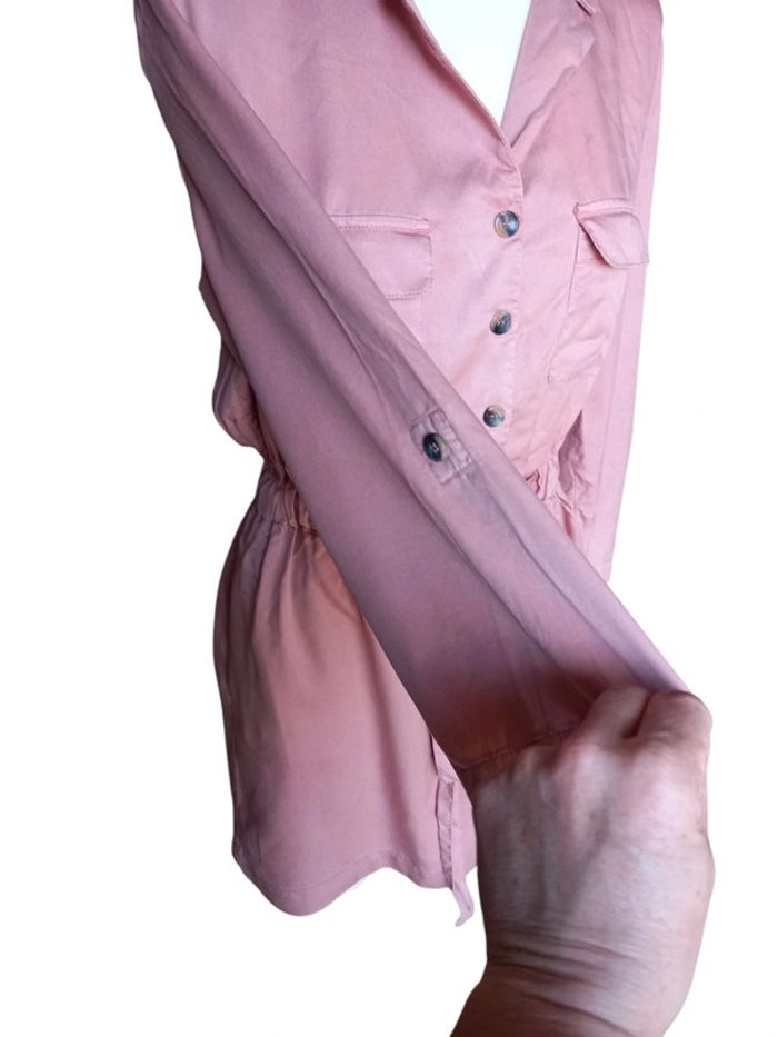 Robe saharienne zara vieux rose - photo numéro 2