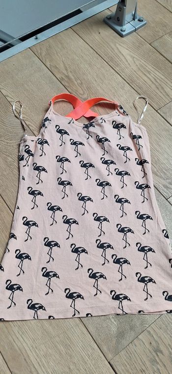 Débardeur motifs flamants rose