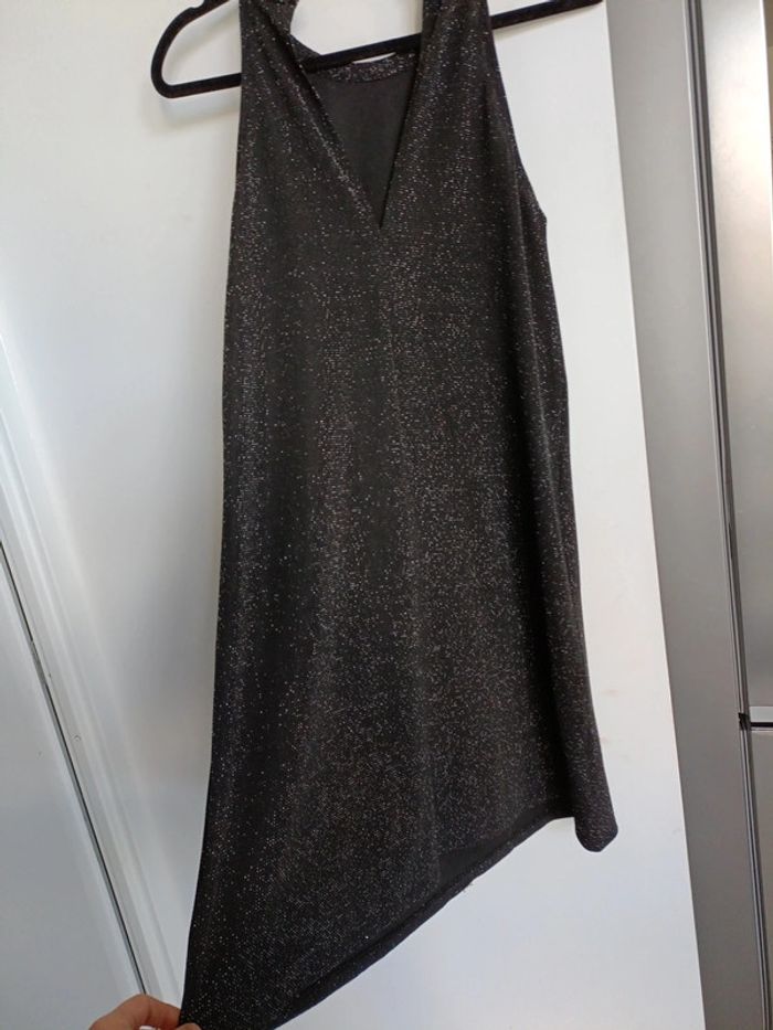Robe Kiabi scintillante manches courtes midi – Taille 36 - photo numéro 6