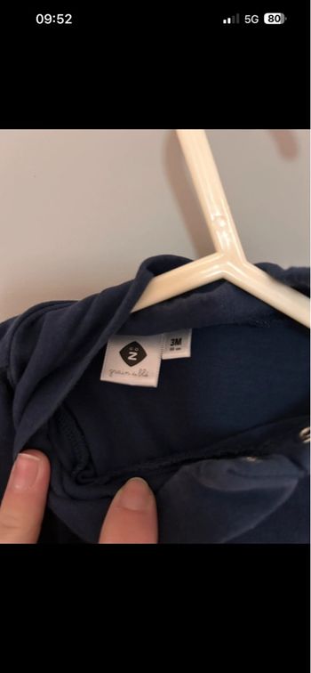 Pull col roulé  3-6 mois bébé garçon