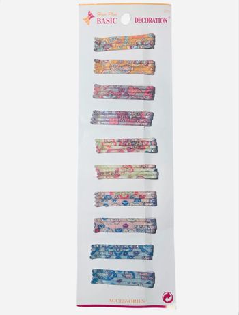X10 Barrettes Cheveux Multicouleurs Hair Plus Basic Decoration