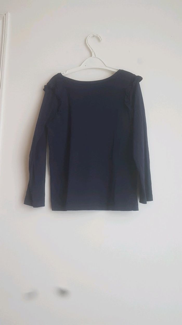 Tee Shirt Manches Longues Bleu Marine Primarks 5-6ans - photo numéro 3