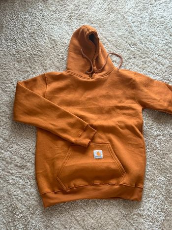 Hoodie Carhartt rework M – orange vintage – style workwear