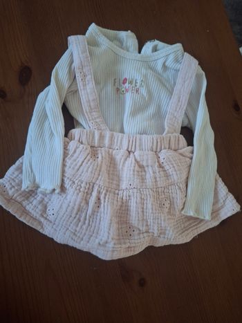 Haut + Salopette bloomer - 3mois