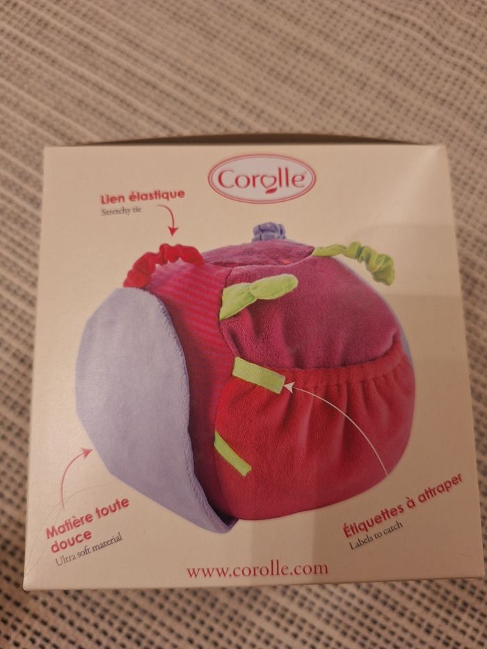 Balle d'éveil bébé en tissu Corolle - photo numéro 5