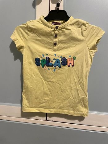 Tee shirt jaune manches courtes Sergent major 4 ans