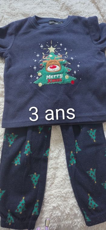 Pyjama Noël  polaire 3 ans in extenso