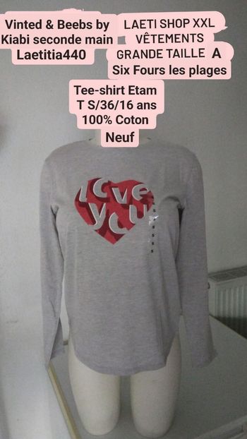 Tee-shirt fille T.S/16 ans Etam