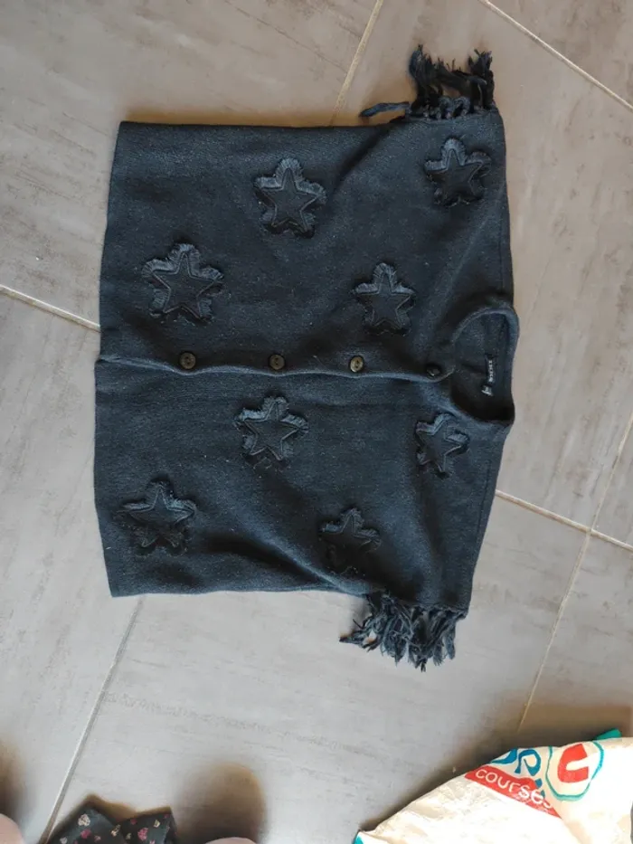 Gilet poncho ikks étoile