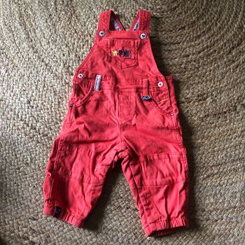 Salopette corail 9 mois