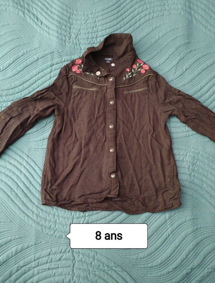 Chemise noir Kiabi 8 ans