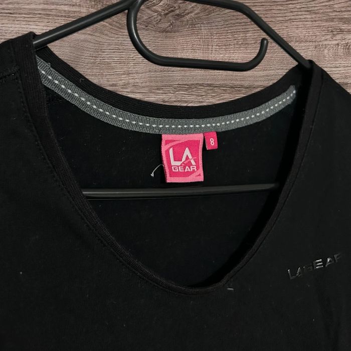 T-shirt col V noir - 34/XS - photo numéro 2