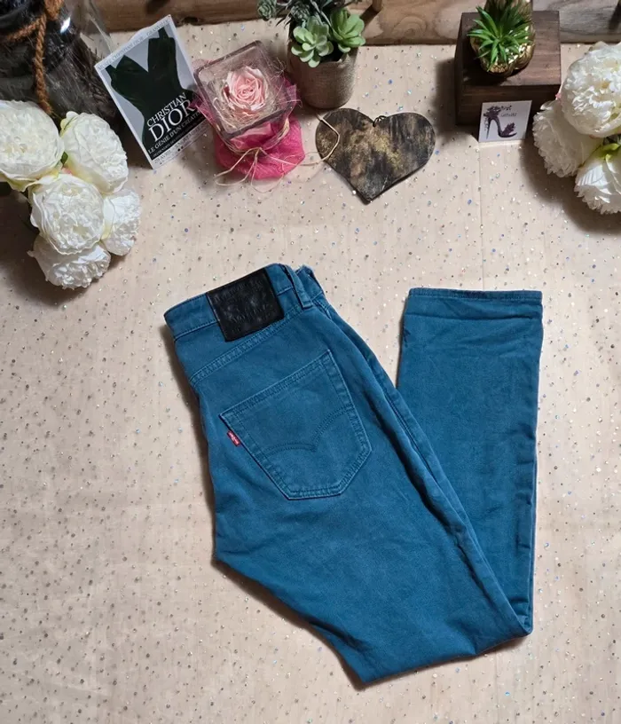 Jean’s Levi's 511 bleu /vert W29 L32 - photo numéro 9