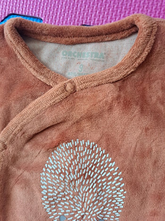 Lot de 2 pyjamas velours Orchestra 9m - photo numéro 3