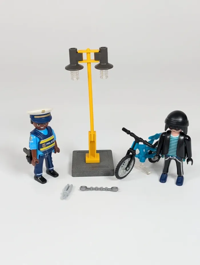 Playmobil Policier et voleur de vélo - photo numéro 2