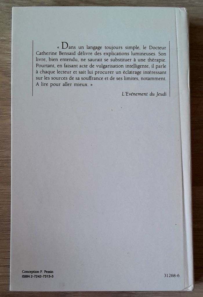 catherine bensaid - aime-toi, la vie t'aimera comprendre sa douleur pour entendre son désir - photo numéro 3