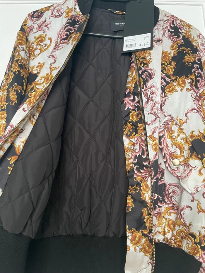 Veste bomber satinée baroque The Kooples - Taille S - photo numéro 4