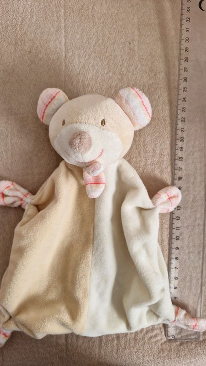 Doudou plat  Ourson beige Fehn - photo numéro 3