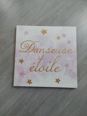 Toile décorative danseuse étoile/ ballerine 30x30 cm But excellent état