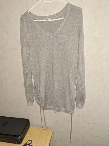 Pull gris maternité  M