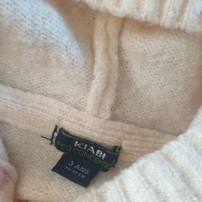 🩷 Pull en maille avec capuche 3 ans Kiabi #emyfleury_36moisfille - photo numéro 6
