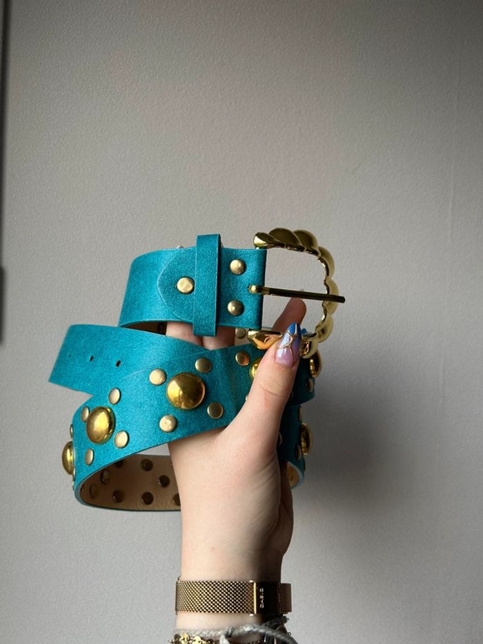 Ceinture bleu canard - photo numéro 3