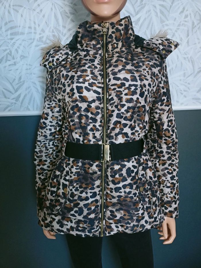 Doudoune léopard avec ceinture T36/38 V*93 - photo numéro 2