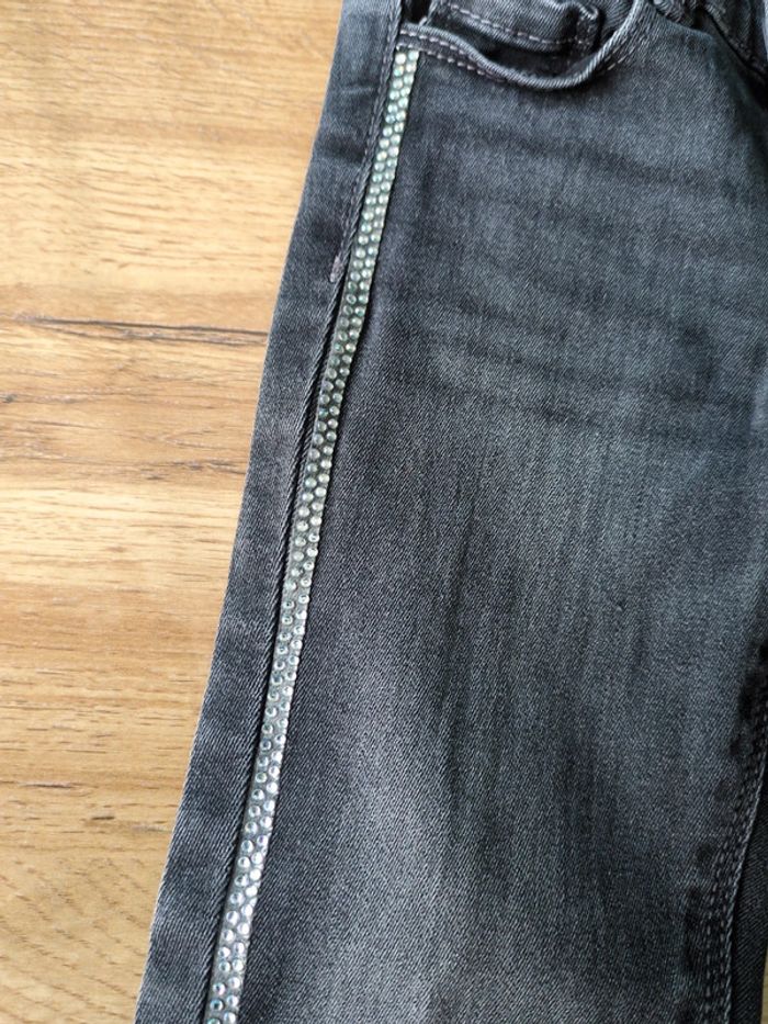 Jean skinny gris foncé fille 5 ans - photo numéro 2