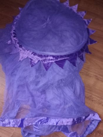 Grand rideau moustiquaire violet