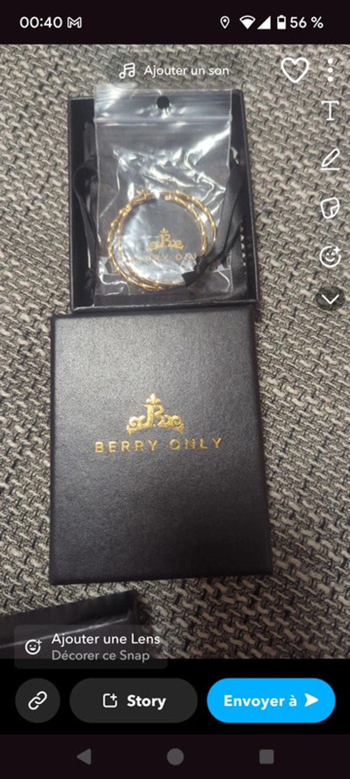 Boucles d'oreilles créoles torsadé - photo numéro 5