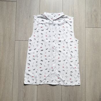 Tunique blanche à motif. Fille 14 ans. Marque Firefly