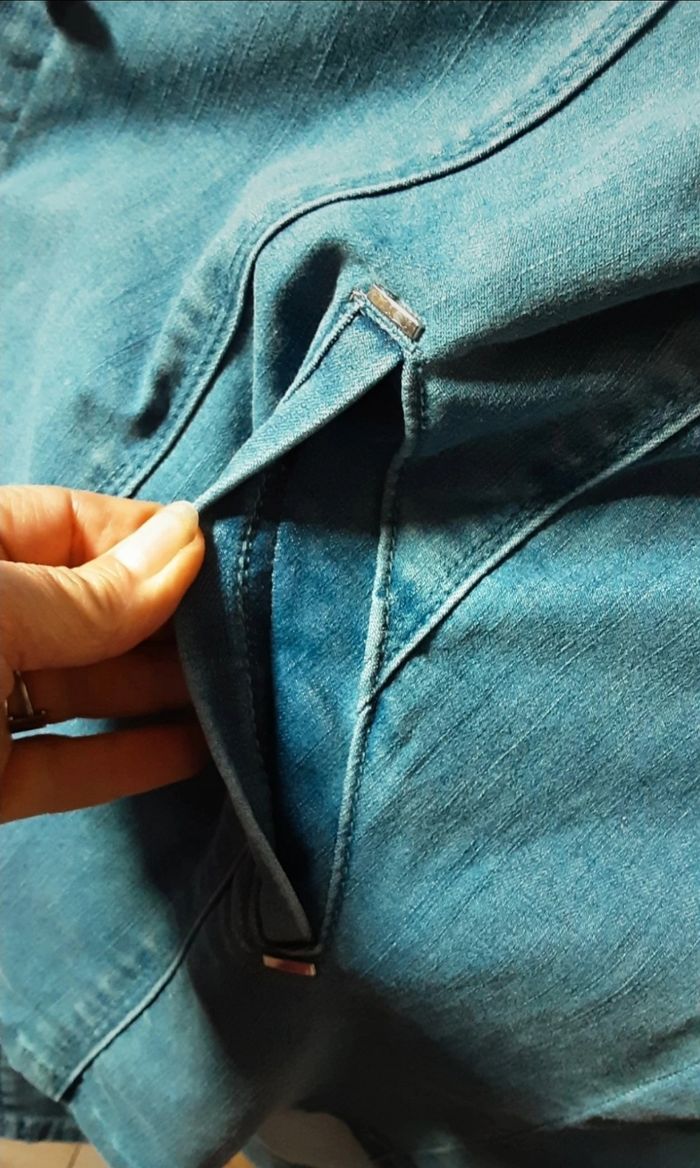 Chemise en jeans pour femme Taille 40 Armand Thiery - photo numéro 7